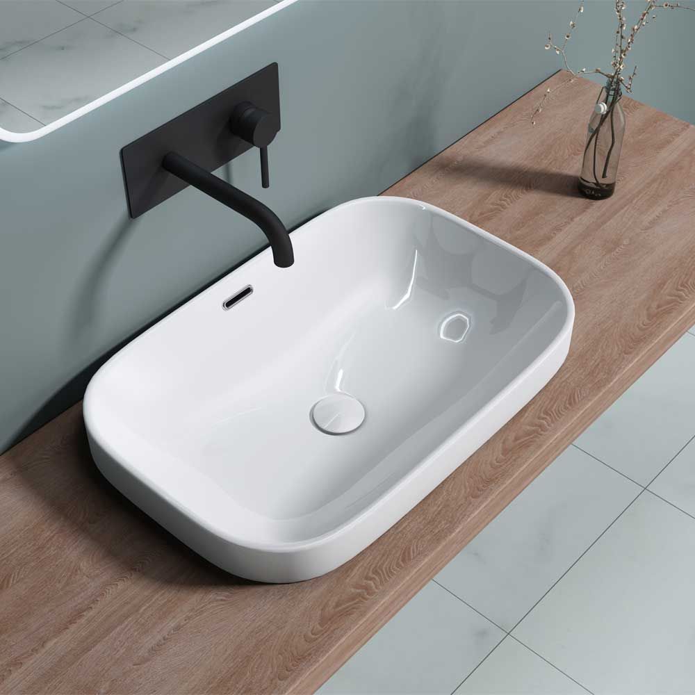 Drop In Ceramic Bathroom Basin Bruessel 5082 Durovin Bathrooms Uk